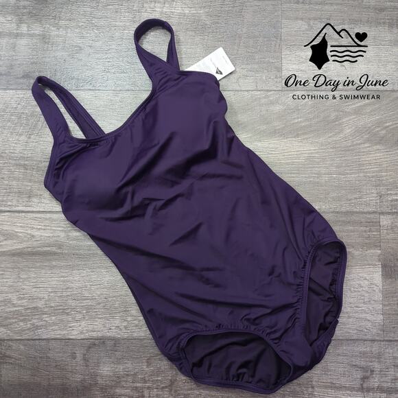 Land's End Square Neck One Piece Swimsuit Size 6 - Picture 3 of 7